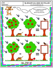 Ağaşlardaki elmaların toplamı kaç eder